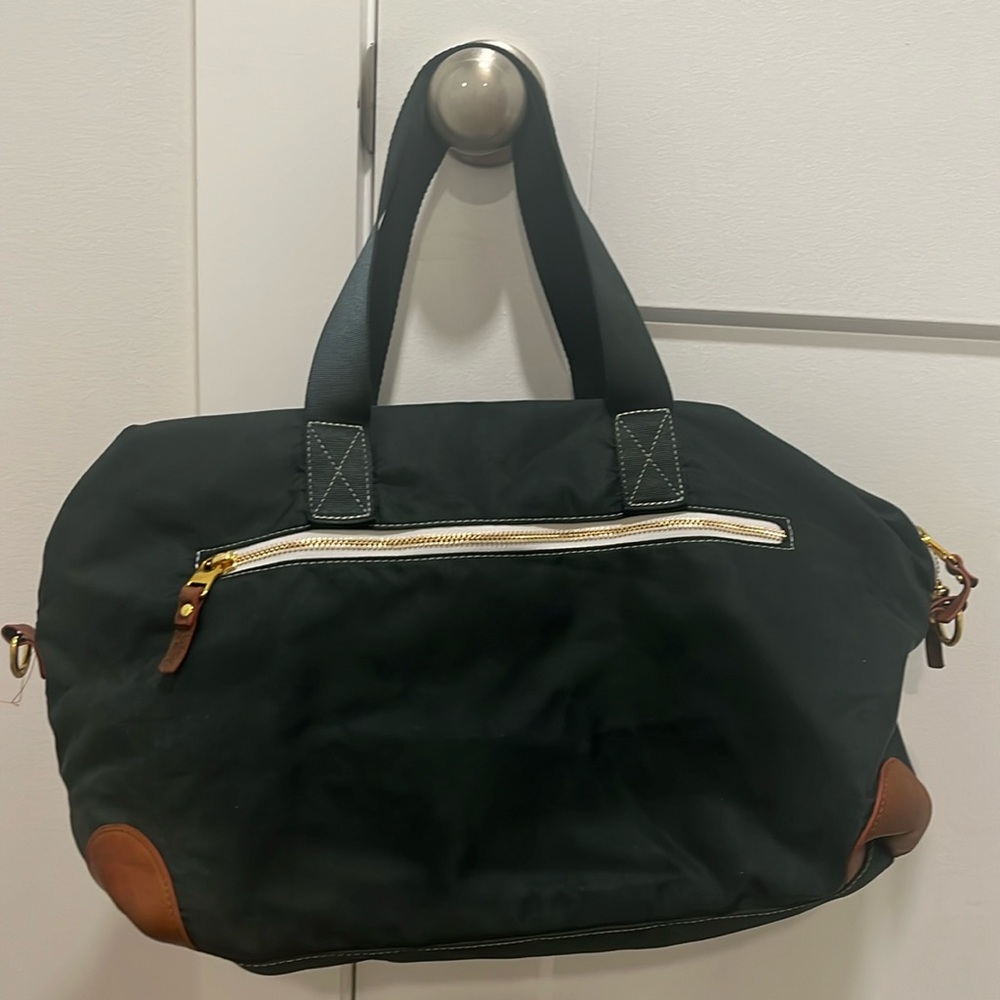 Mark & Graham nylon and leather travel bag